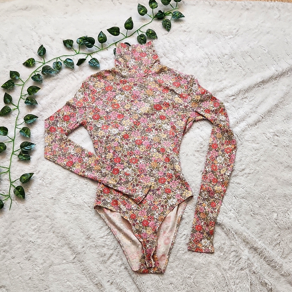Cream Floral Bodysuit